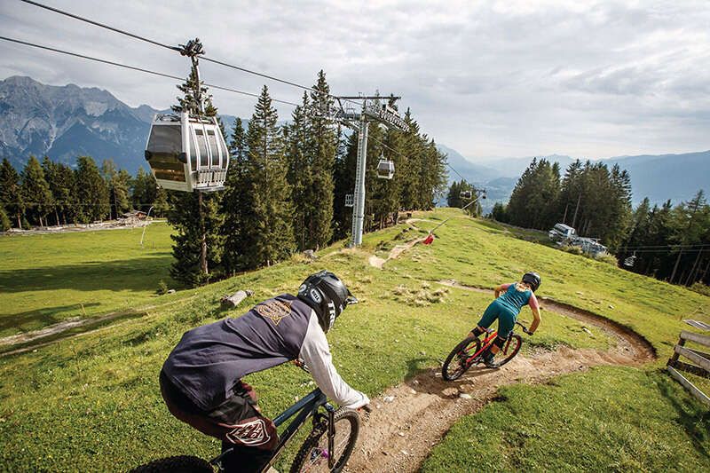 Mountainbiken im Bikepark Innsbruck