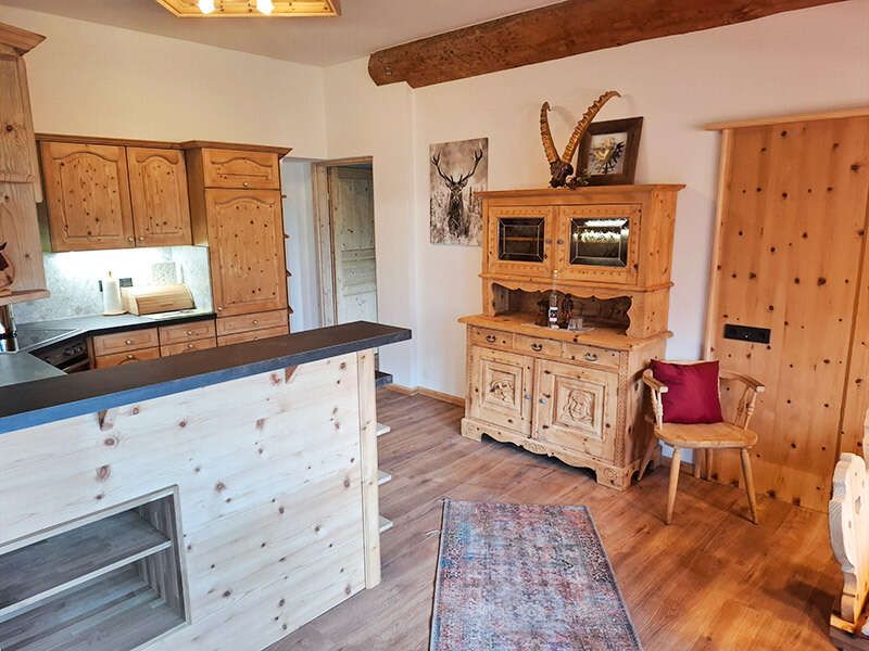 Living area in the holiday apartment in the Postkutscherhof